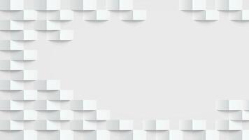 Geometric grey and white paper art background vector