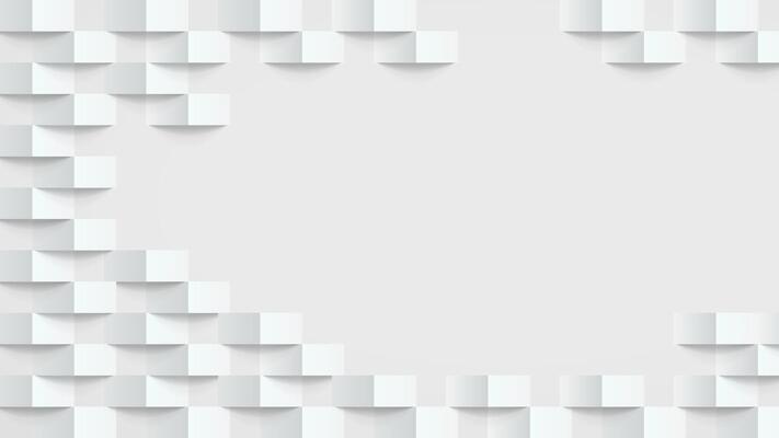 Geometric grey and white paper art background