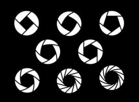 Shutter icon. Camera aperture. vector