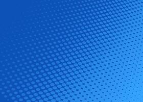 Dotted Halftone Background Abstract Pattern With Circles Blue Monochrome Design vector