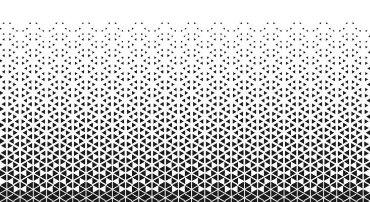 Geometric triangle pattern black white background with abstract gradient for digital print and web applications