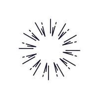 Abstract Sunburst Rays Burst Starburst Design Element Graphic vector