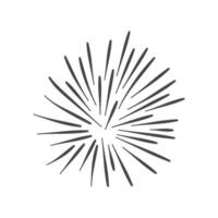 Abstract Sunburst Rays Starburst Graphic Design Element vector