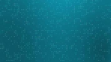 Teal digital dot pattern background perfect for web graphics, presentations, branding, or digital design projects needing a modern touch. video