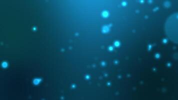 Teal glowing particles on dark background suitable for technology, science, digital concepts, abstract backgrounds, futuristic designs, motion graphics. video