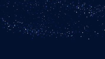 Glittering blue particles on a dark background suitable for festive designs, backgrounds, party invitations, holidaythemed projects, and abstract concepts. video