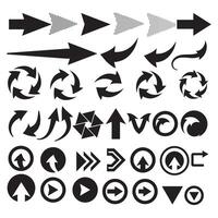 Arrow icon bundle set. Mega set of simple arrow illustration vector