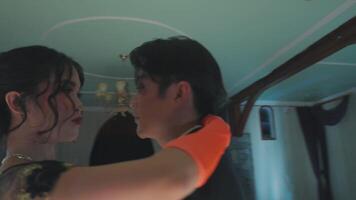 Elegant Couple Dancing in Romantic Setting video