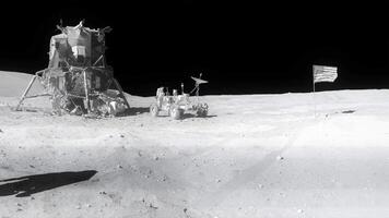 3D rendering animation. Astronaut Dancing on the moon. Moonwalk. video