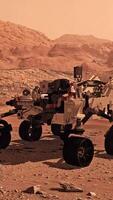 3d rendering. Mars rover. video