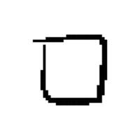Mosaic pixel speech bubble icon with comic style and black and white pixel design vector