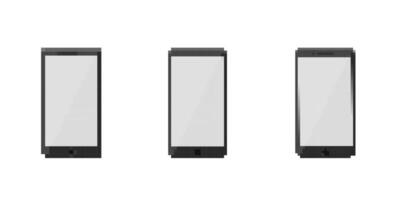 Mosaic pixel style smartphones in retro design with minimalistic modern aesthetic touch vector