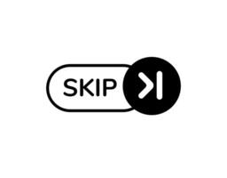 Black continue button with right arrow for forward navigation vector