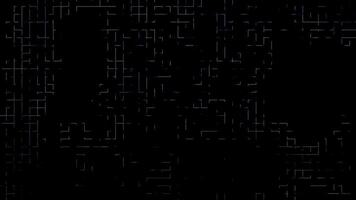 Dynamic Purple Network of Interconnected Lines Forming Abstract Grid on Dark Background for Modern Technology and Digital Design video