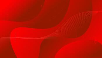 Red Gradient abstract waves background vector