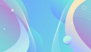 Colorful Fluid Shapes. Vibrant Abstract Background. Gradient Fluid Shapes. Futuristic Technology Style. vector