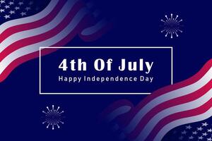4th of july happy independence day background vector