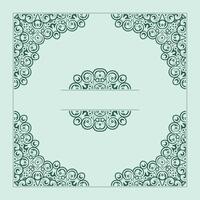 Elegant Ornament art Frame Design vector