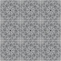 Flat mandala ethnic seamless pattern template vector