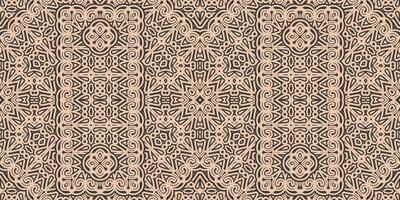 Ornate Decorative Tileable Vintage Inspired Pattern Background vector