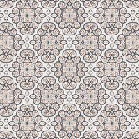 Vintage Style Abstract Floral Shape Repeat Pattern vector