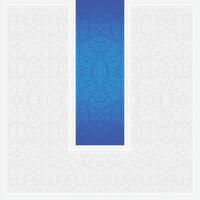 Blue and White Pattern Ornamental Abstract Background Design vector