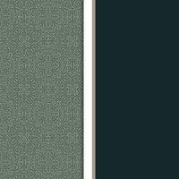 Ornate Line Art Seamless Pattern Background with Dark Green Text Area vector