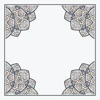 Elegant Ornament art Frame Design template vector