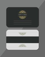 Ornamented Gift Card Design Layout with Text Space. vector