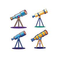 telescope set abstract colorful background with circles new 2025 trendy unique vector