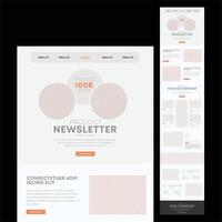 Marketing Agency Email Newsletter Template l Product Promotion Email Newsletter vector