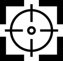 Crosshair icon. Target aim symbol. Flat design. Illustration vector