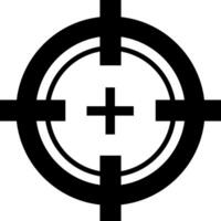 Crosshair icon. Target goal sales. Simple illustration of crosshair icon for web vector