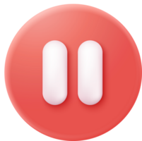 3d social media player. Red round play buttons for start multimedia with , audio playback. 3d watch buttons png