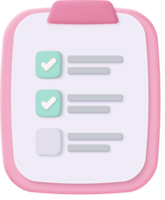 White clipboard task management todo check list, efficient work on project plan, assignment and exam, productivity solution png