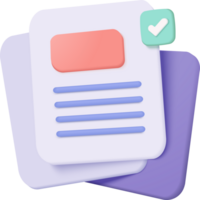 A document with a check mark and a paper document png