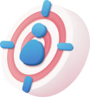 A target with a person in the center png