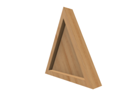 side view of a 3d triangle png