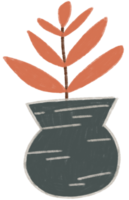A drawing of a plant in a pot png
