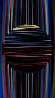 a black and white image of a circular object with multicolored lines video