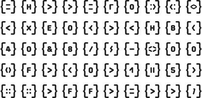 Variety of Bracket Shapes and Styles in a Single Collection vector