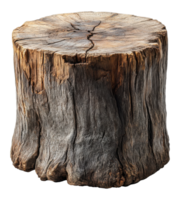 Tree Stump Detailed Texture on a Transparent Background Image png