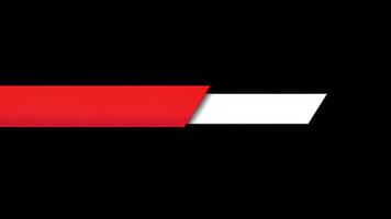 Dynamic Red Bar Lower Third Title Animation video