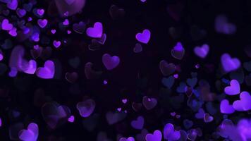 Purple Heart Particle Overlay Animation video