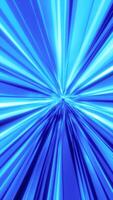 Radiant tunnel of blue energy streaks converging to a glowing center in futuristic style video