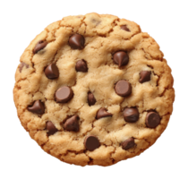 Chocolate Chip Cookie on a Transparent Image png