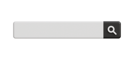 sleek 3d search input with transparent button png
