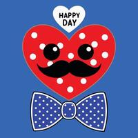 Create a Memorable Father's Day Greeting Card Featuring a Delightful Dotted Design That Captures the Spirit of Appreciation and Love for Every Special Dad vector
