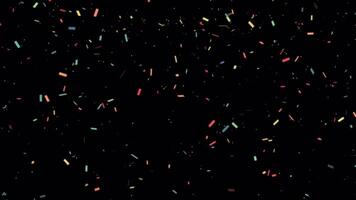 Confetti Falling with Alpha Channel video
