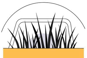 Fresh close up of natural green grass with botanical elements suitable for clean environment illustrations eco projects and sustainable lifestyle visual content vector